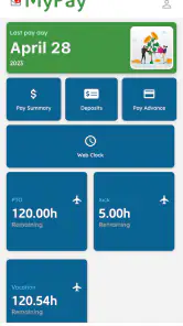 AllianceHCM MyPay screenshot