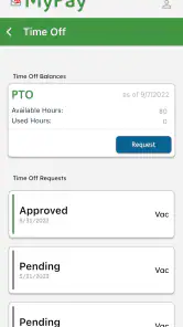 AllianceHCM MyPay screenshot
