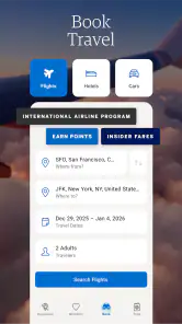 Amex Travel screenshot