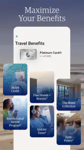 Amex Travel screenshot