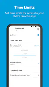 AT&T Secure Family® parent app screenshot