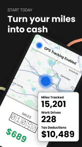 Automatic Mileage Tracker App screenshot