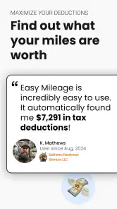 Automatic Mileage Tracker App screenshot