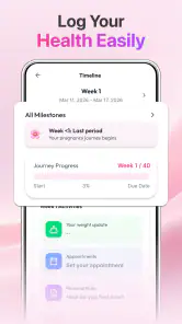 Baby & Pregnancy Tracker App screenshot