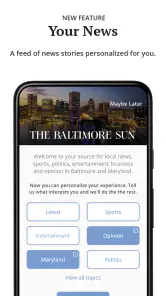 Baltimore Sun screenshot