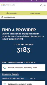 Baptist Health MyHealth screenshot