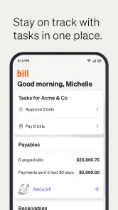 BILL AP & AR Business Payments screenshot