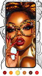 Black Color : Color By Number screenshot