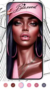 Black Color : Color By Number screenshot