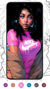 Black Color : Color By Number screenshot