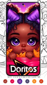Black Color : Color By Number screenshot