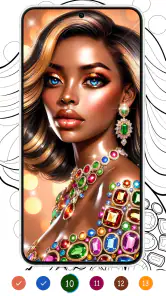 Black Color : Color By Number screenshot