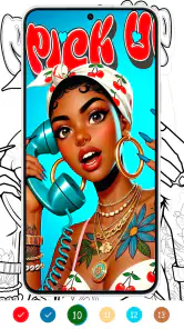 Black Color : Color By Number screenshot