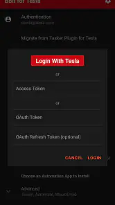 Bolt for Tesla - Tasker Plugin screenshot