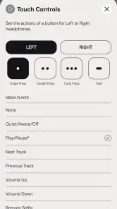 Bose QC Earbuds screenshot