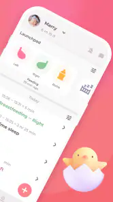 Breastfeeding tracker Pump log screenshot