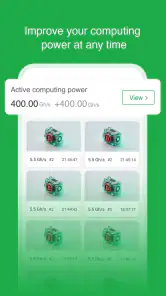 BtcCoin-Cloud Miner Mining screenshot