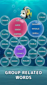 Bubble Associations: Word Game screenshot