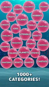 Bubble Associations: Word Game screenshot