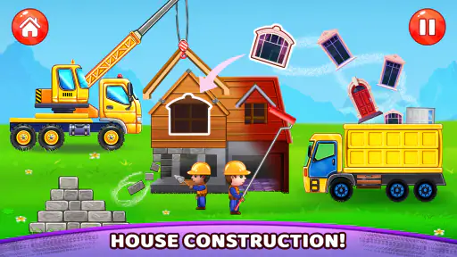 Build a House - Truck Games screenshot