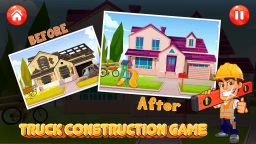 Build a House - Truck Games screenshot