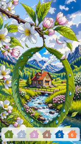 Cabin & House Paint by Numbers screenshot