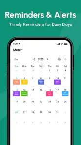 Calendar 2025 screenshot