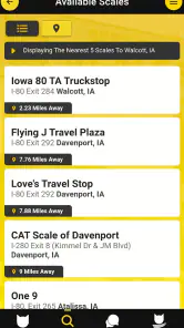 CAT Scale Locator screenshot