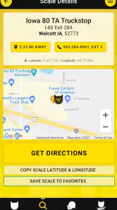 CAT Scale Locator screenshot