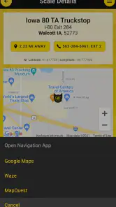 CAT Scale Locator screenshot