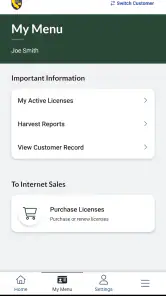 CDFW License screenshot