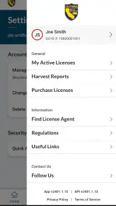 CDFW License screenshot