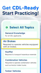 CDL Prep Practice Test 2026 screenshot
