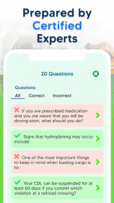 CDL Prep Practice Test 2026 screenshot