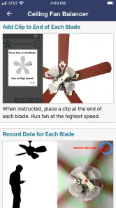 Ceiling Fan Balancer screenshot