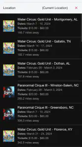 Cirque Italia screenshot