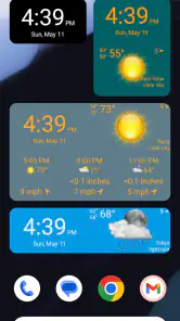 Clock, Date and Weather Widget screenshot