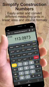 Construction Master 5 Calc screenshot
