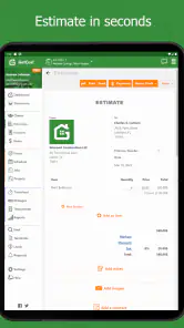 Contractor Estimate & Invoice screenshot