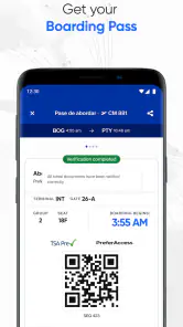 Copa Airlines screenshot