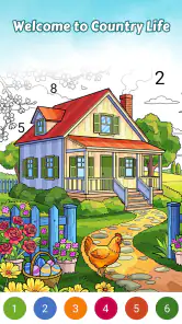 Country Living Color by Number screenshot