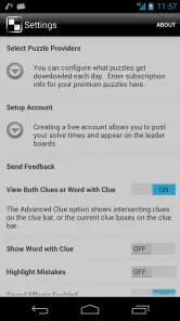 Crosswords screenshot