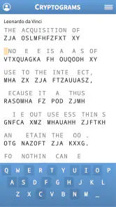 Cryptogram · Cryptoquote Game screenshot