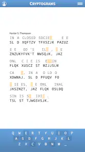 Cryptogram · Cryptoquote Game screenshot
