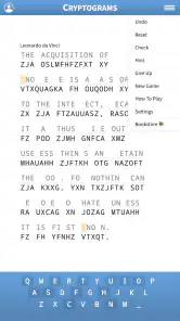 Cryptogram · Cryptoquote Game screenshot