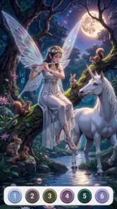 Dark Fairytale Color by Number screenshot