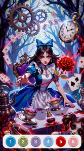 Dark Fairytale Color by Number screenshot