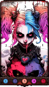 Dark, Horror Color by Number screenshot