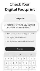 DeepFind AI Search Agent screenshot