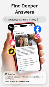 DeepFind AI Search Agent screenshot